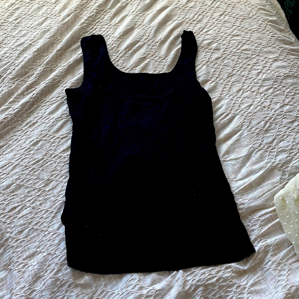 Black tank top